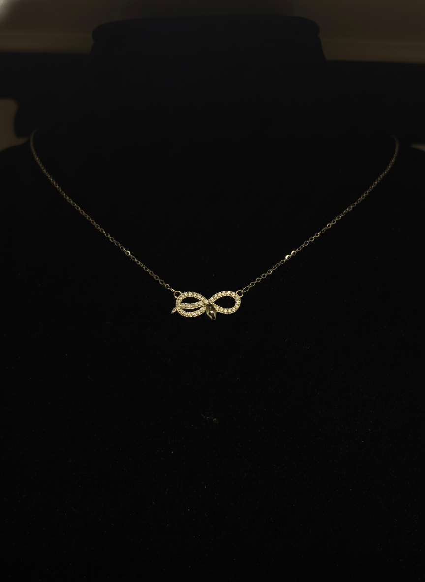 Colier din argint 925 cu pandantiv simbol infinit