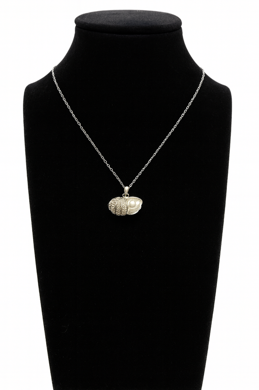 Colier din argint 925 cu pandantiv scoica si perla